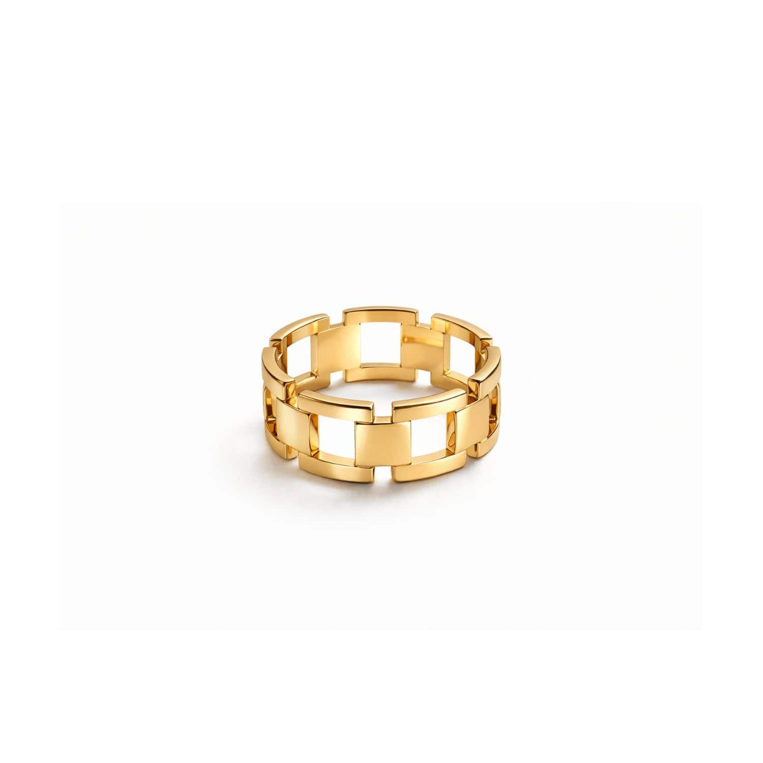 Fusion Links Stainless Steel Gold Ring