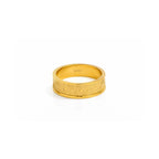The Diamonds Pattern 18k Gold Plated Stainless Steel Ring
