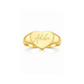 Gold Adiba Signature Heart Ring
