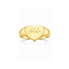 Gold Adiba Signature Heart Ring