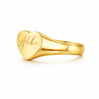 Gold Adiba Signature Heart Ring